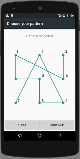 Unlock Pattern with Indices