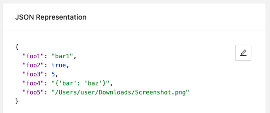 Capability JSON Structure