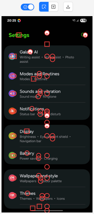 Screenshot With Element Handles