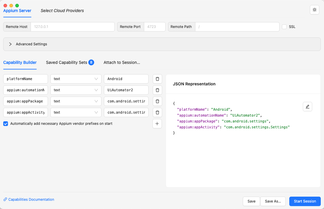 Full Session Builder