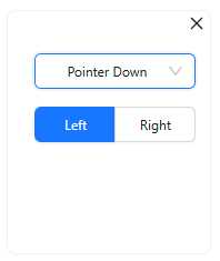 Pointer Down Action