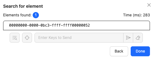 Element Search Results
