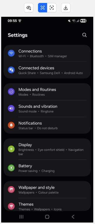 Screenshot Panel
