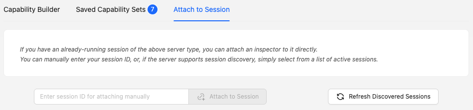 Attach to Session