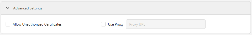 Advanced Settings