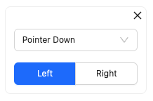 Pointer Down Action