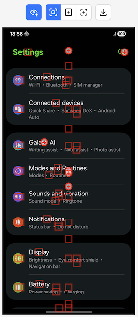 Screenshot With Element Handles