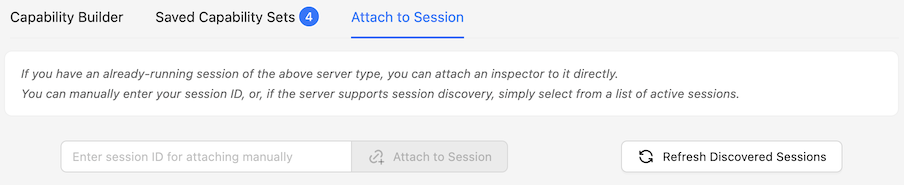 Attach to Session