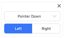 Pointer Down Action